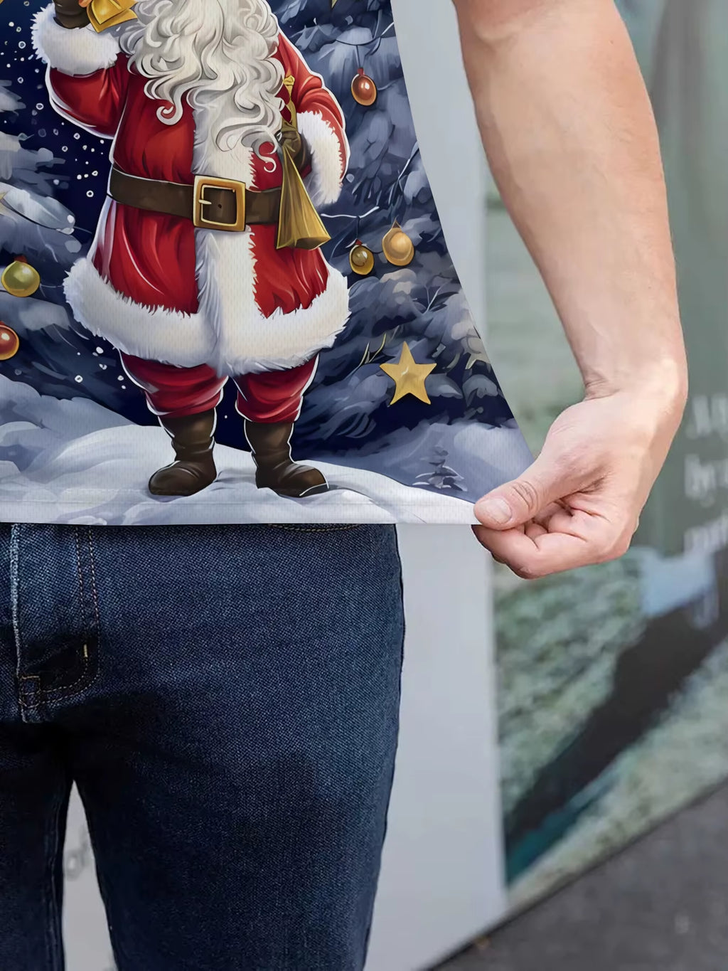 Christmas Golf Wear Men Snowman Anime Graphic Print Novelty Lapel Polo Shirt Tops Fashions Zipper Long Sleeve T-Shirt Man