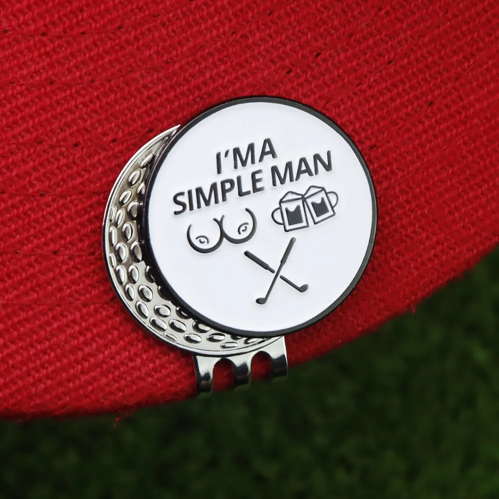 Simple Man Golf Ball Marker