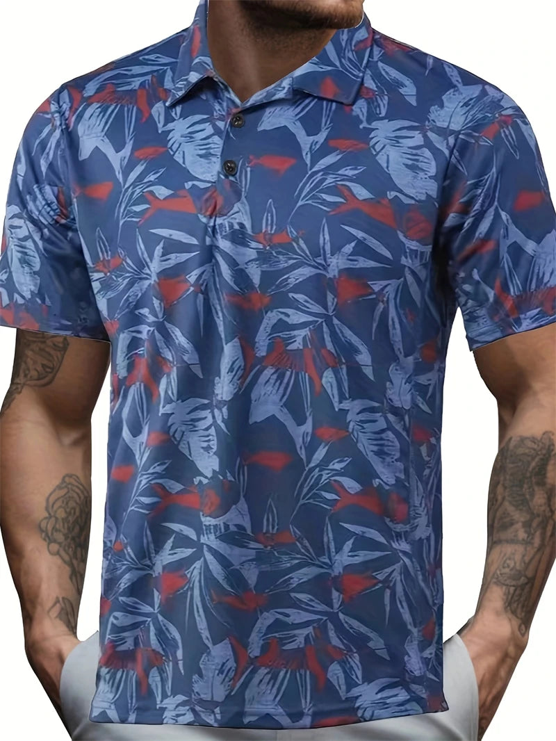 Flamingo 3D Print Polo Shirts for Men Women Short Sleeve Golf Shirts Fashion Street Polo Shirt Hawaiian Beach Tops Tees