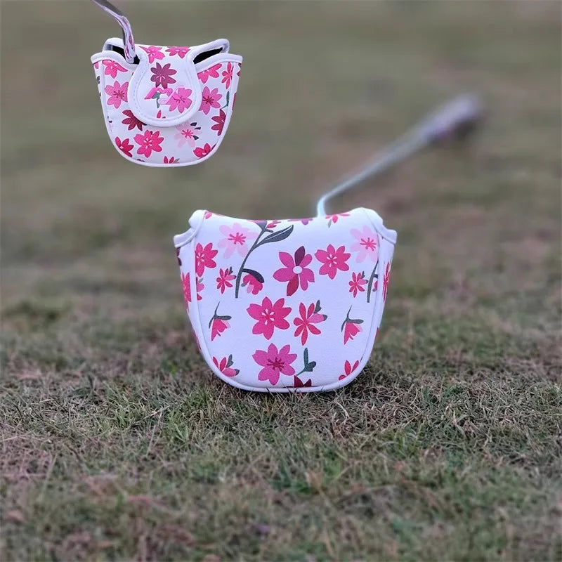 New Flowers Golf Headcovers for Driver Fairway Hybrid High Quality Premium Leather Waterproof Dustproof for Elegant Golfers