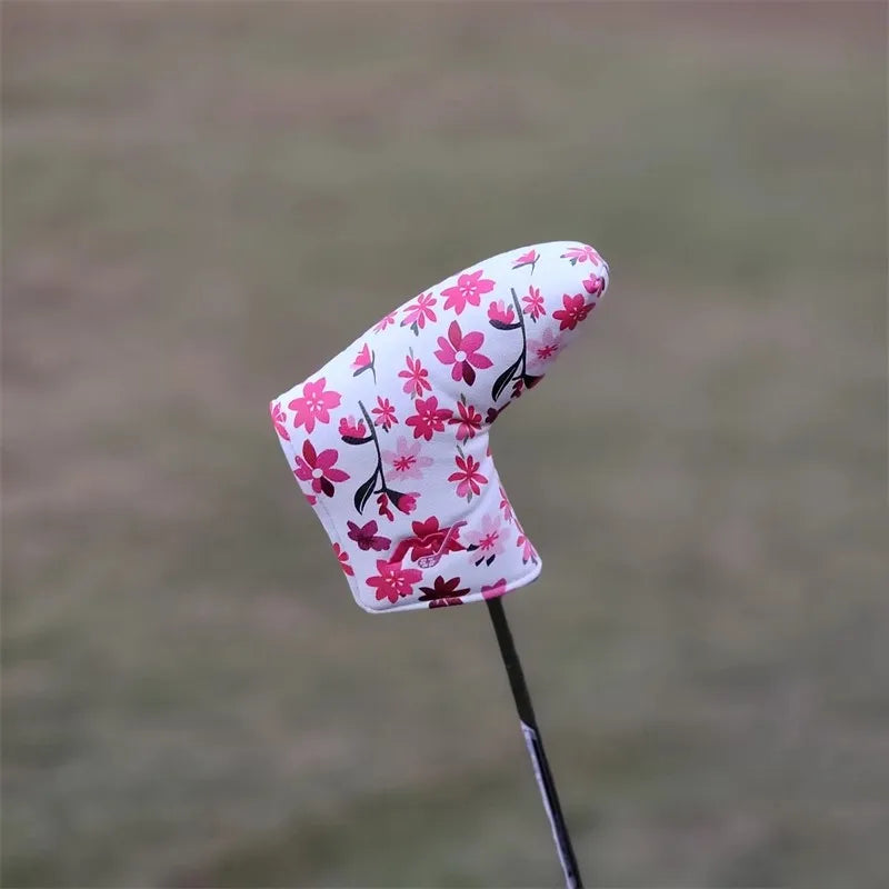 New Flowers Golf Headcovers for Driver Fairway Hybrid High Quality Premium Leather Waterproof Dustproof for Elegant Golfers
