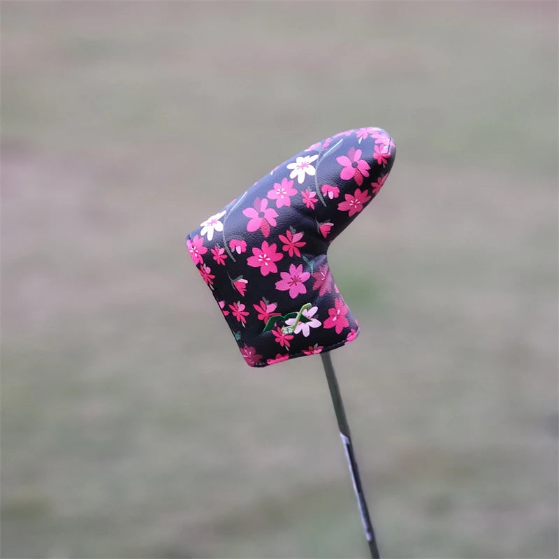 New Flowers Golf Headcovers for Driver Fairway Hybrid High Quality Premium Leather Waterproof Dustproof for Elegant Golfers