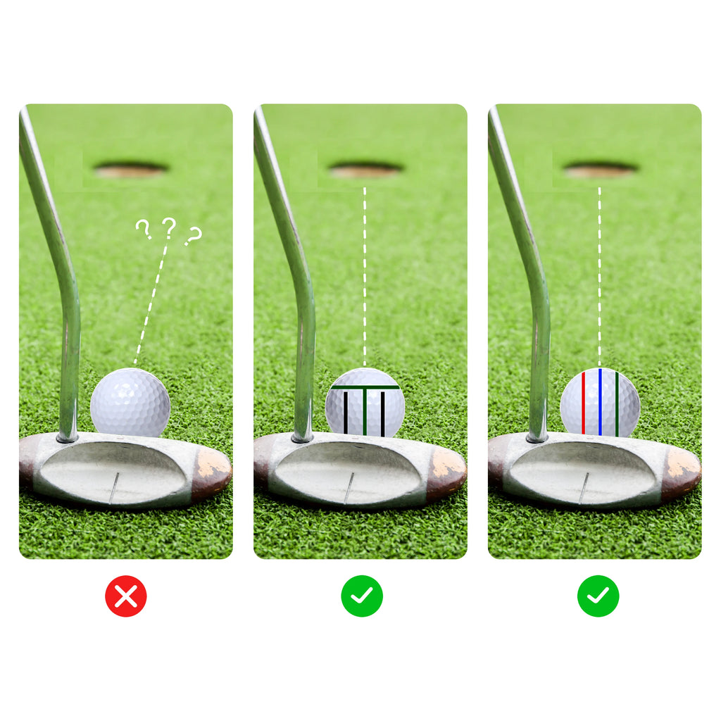 8 Pcs Golf Alignment Tool & Marker Pen Set