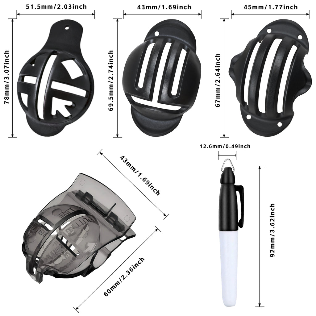 8 Pcs Golf Alignment Tool & Marker Pen Set