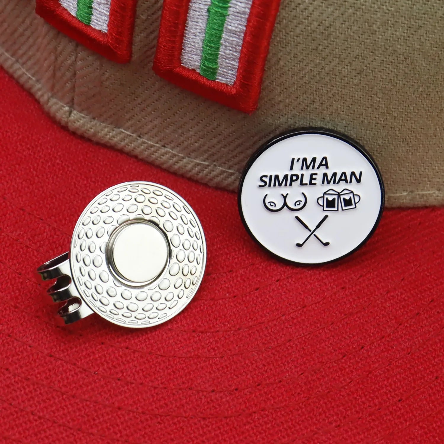 Simple Man Golf Ball Marker